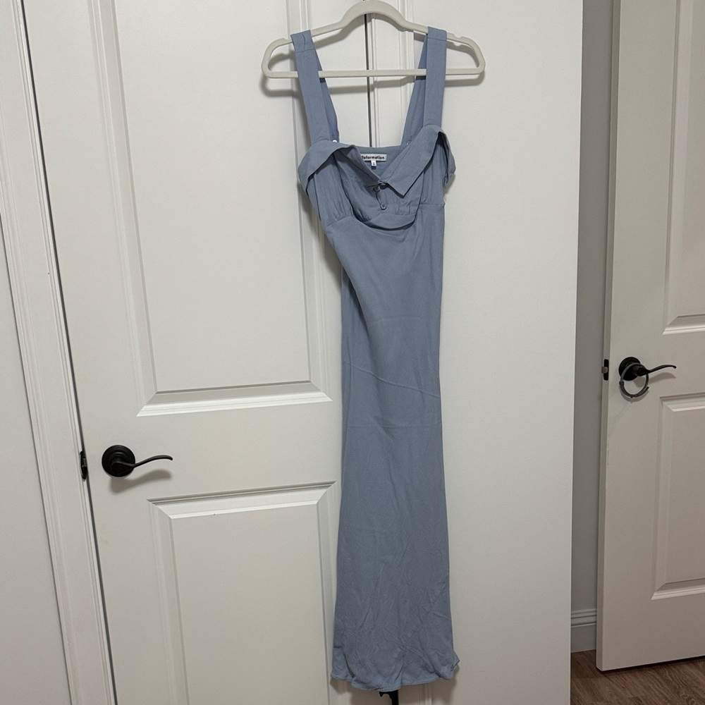 Reformation Blue Midi Dress